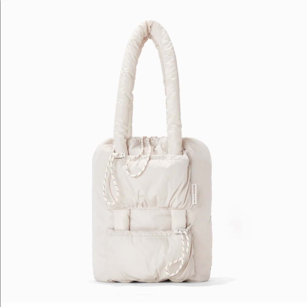 Dagne Dover Kal Puff Drawstring Tote - Moonbeam
